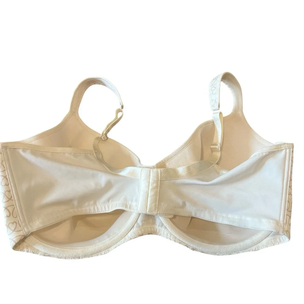 Olga Flirty Balconette Bra Women's Size 42H Heart Lined Underwire - Picture 2 of 5